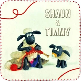Hayashi PP434000 Mini Towel, Shawn the Sheep Knitting