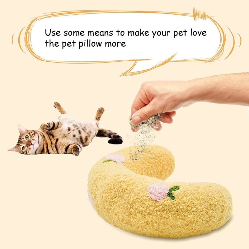 Jognee Pillow for Cats | Soft Fluffy Pet Calming Toy