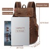 High Capacity Canvas Vintage Backpack - for Hiking Travel 12-15"