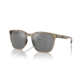 Native Eyewear Targhee Square Sunglasses, Smokey Quartz/Silver Mirrored Polarized, 54 mm