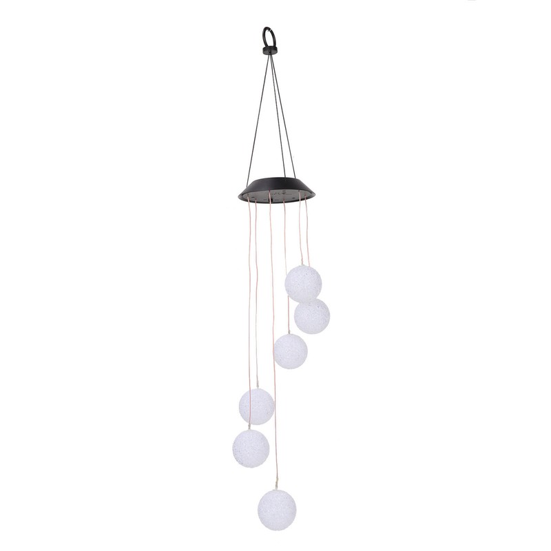 Solar Crystal Ball Wind Chimes Light 100LM IP45 Waterproof Decorative