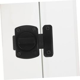 Operitacx Slide Bolt Latch for Doors Black Easy to Install No Drilling for French Doors Bedrooms Secure Latch Lock
