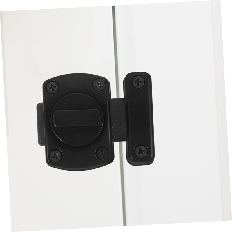 Operitacx Slide Bolt Latch for Doors Black Easy to Install