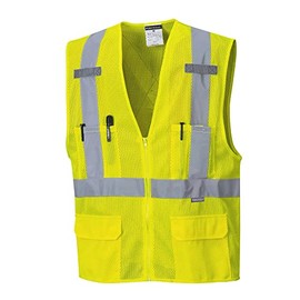 Portwest US370 Atlanta X Back Lightweight Hi-Vis Vest Yellow, 5X-Large