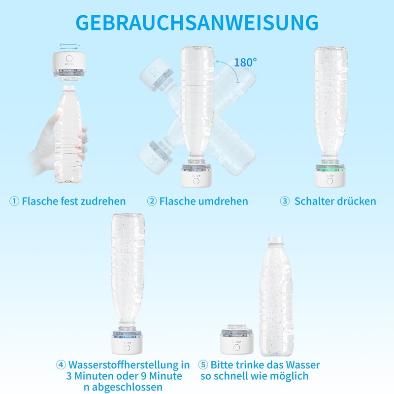 H2 Life Hydrogen Water Generator SPE PEM Technology, Water Ioniser,
