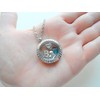 Custom Graduate Circle Floating Charm Locket Necklace with Charms, Stainless