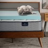 Serta ThermaGel Cooling, Pressure-Relieving Memory Foam Mattress Topper, 3 Inch,