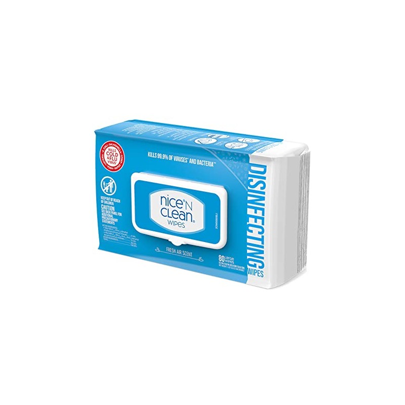 Nice 'N Clean Disinfecting Surface Wipes 80ct | Cleans &
