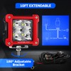 Auxbeam Red Shell LED Pod Lights, 3 Inch 40W Spot
