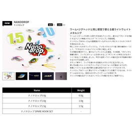 Jackall (Jackals), Spoon, Nano Drop 0.8 G amiamibo-ru.