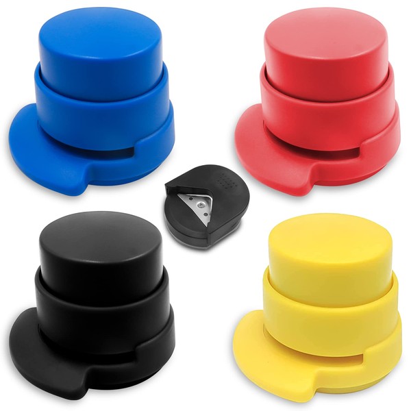 GZjiyu Pack of 4 Staple Gun, Environmentally Friendly Stapler for