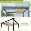 FLORALEAF Pergola Shade Cover Retractable Pergola Replacement Canopy Slide Shade