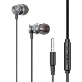 Wired Earphones Hi-Fi Sound Headphones Compatible with AT&T Vista/Calypso 2, Handsfree Mic Headset Metal Earbuds in-Ear Earpieces Microphone