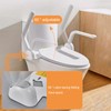 CDDUOLA Toilet Safety Rails, Heavy Duty Foldable Handles, Stand Alone