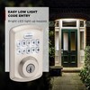 Kwikset Powerbolt 250 10-Button Keypad Satin Nickel Transitional Electronic Deadbolt