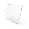FixtureDisplays 11x8.5 Clear Sign Holder Business Card Acrylic Literature Display