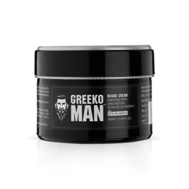 TRICHUP Vasu Greeko Man Beard Cream | Nourishes, Softens & Strengthens Beard | With Shea Butter, Olive Oil & Vitamin E | Tames & Styles Beard | Pack of 2 (1.69 fl.oz Each, 3.38 fl.oz Total)