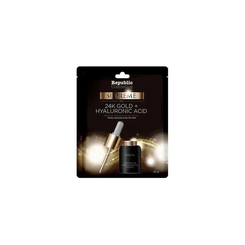 cido Hialurnico Supreme Republic Cosmetics Facial Oro 24k Todo Tipo