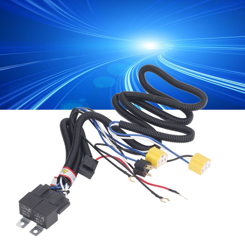 H4 Headlight Relay Harness High Temperature Resistant Ceramic Socket H6054