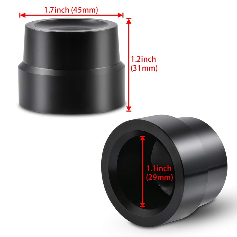 KaTur Black CNC Aluminum RC Front Axle Cover Cap Nut
