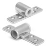 Pair Marine Oarlock Sockets 316 Stainless Steel Side Mounted Mirror