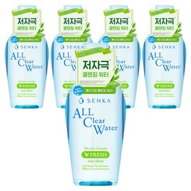 Senka All Clear Micellar Formula Fresh N Cleansing Water, 230ml, 5 pcs / 센카 올 클리어 미셀라 포뮬러 프레시 N 클렌징 워터, 230ml, 5개