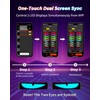 Devil Eyes Light 2-Pack, 14.7"x3.7" Ojos LED para carros, Programmable