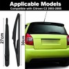 Ruolin Car Rear Windscreen Wiper, Black, Replacement Rear Wiper Arm