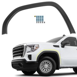 VLINCAR Front Fender Flare Compatible with GMC Sierra 1500 2019 2020 2021 2022 2023 2024 Wheel Opening Flare Molding Arch Trim Left Driver Side LH 84492973 GM1290265