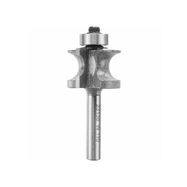 Bosch Vermont American 23138 3/16-Inch Carbide Tipped Edgebead Router Bit, 1/2-Inch Ball Bearing 2-Flute 1/4-Inch Shank