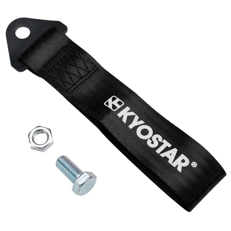 Kyostar Drift Rally car Towing Tow Strap Belt Hook(Black)