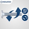 HEXATON M6 x 25mm Hex Socket Flat Head Screws -