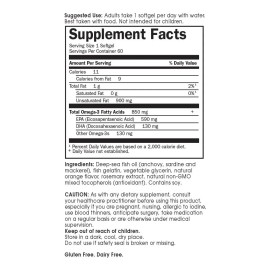 Garden Of Life Fish Oil Omega 3 Epa/dha - Función Cerebral