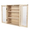 Unbranded 6-Tier Display Shelves Unit Cabinet Adjustable w/ Doors Toys