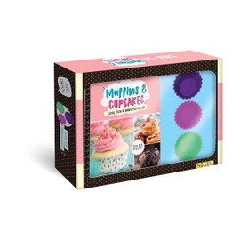 Back-Set Muffins & Cupcakes. Klein, fein und unwiederstehlich: Geschenkbox mit Rezept-Buch und 6 Silikon-Muffins-Förmchen | Über 60 Rezepte