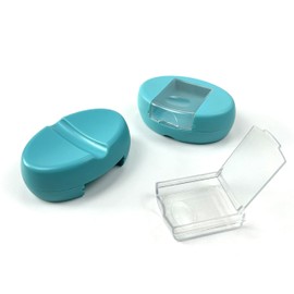 BEN YEDD Oval pin Cushion Needle Suction Box Needle Suction Tool Storage Box Drawer (Lavender Blue)