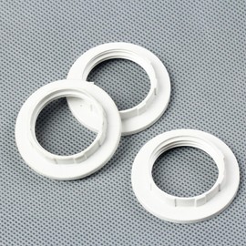 FASTROHY 6pcs White Lampshade Collar Ring Replacement Lamp E14 Home Gadget