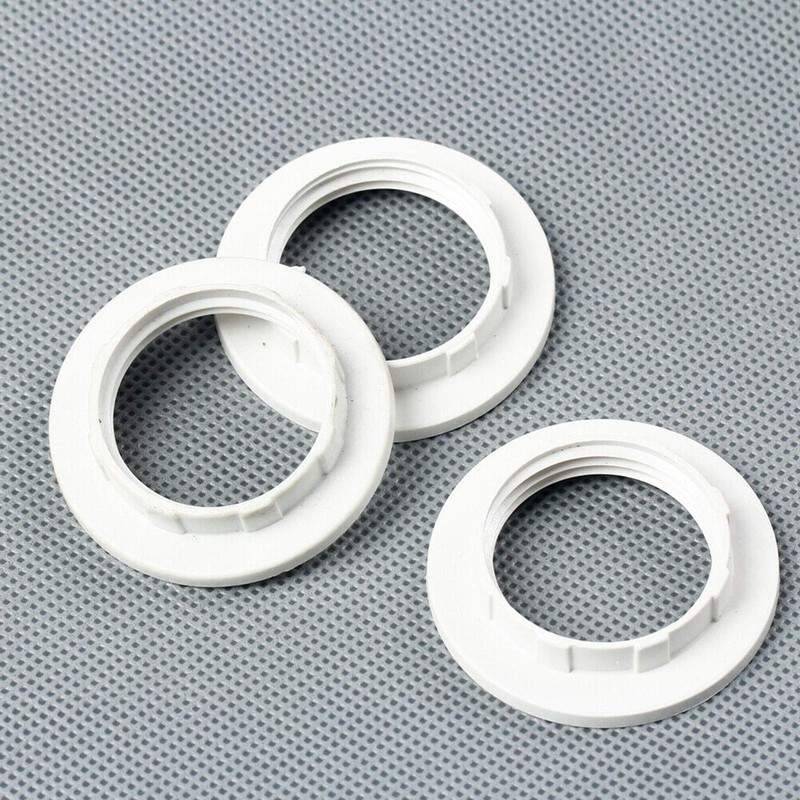 FASTROHY 6pcs White Lampshade Collar Ring Replacement Lamp E14 Home