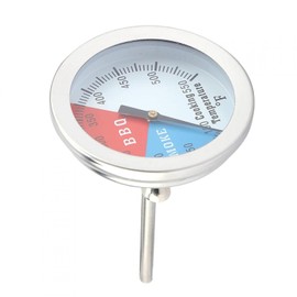 Haofy Indicador de Temperatura para ahumadores de Parrilla, termómetro de Barbacoa de Acero Inoxidable, indicador de Calor de Parrilla de Gas de carbón para cocinar en Barbacoa