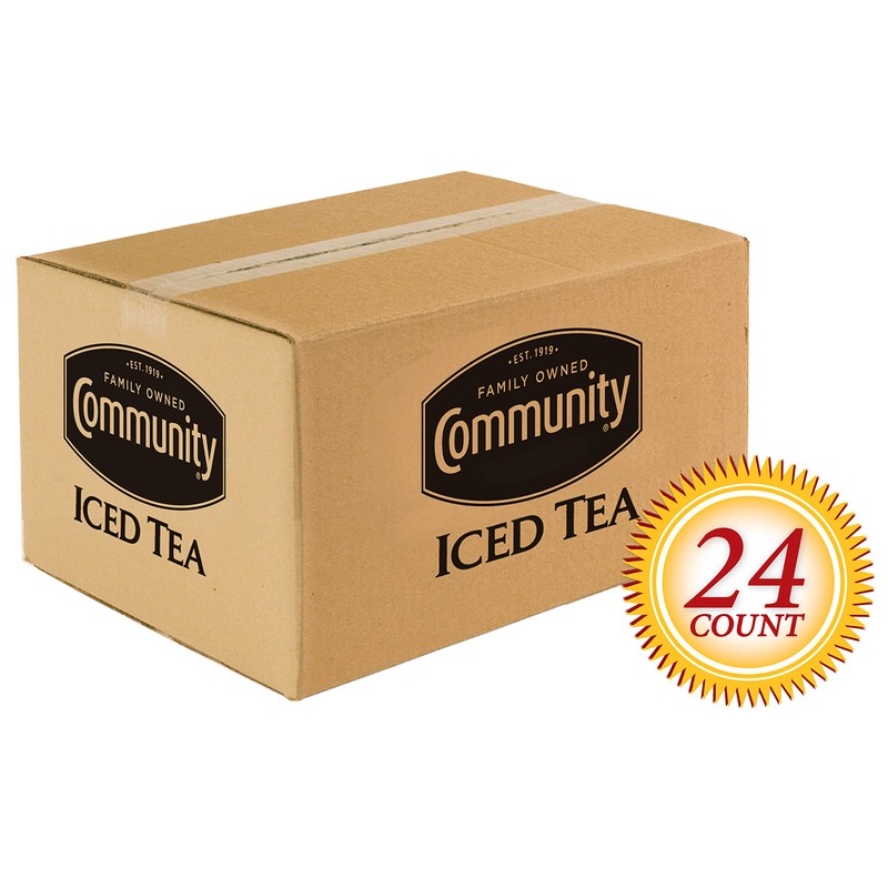 Community Coffee Pre-Measured Iced Tea Filter Packs for 3 Gallon