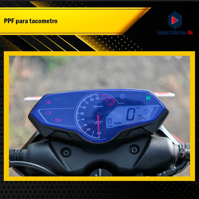 Protector Exterior Ppf Para Tacómetro De Moto Pulsar N160 /