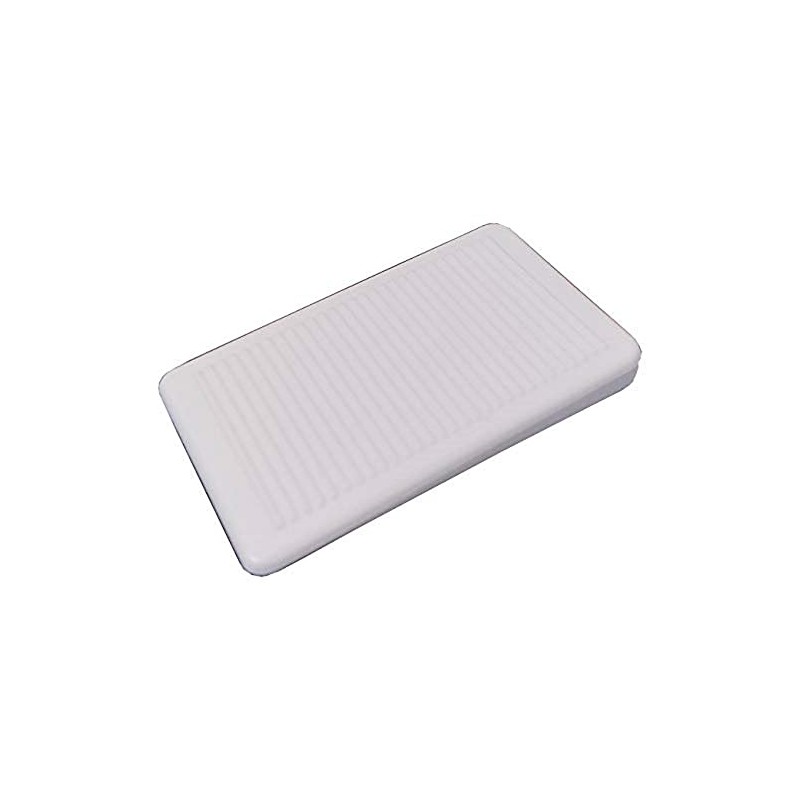 Merriway BH07092 (10 Pcs) White Furniture Window Soft Ridged Stackable