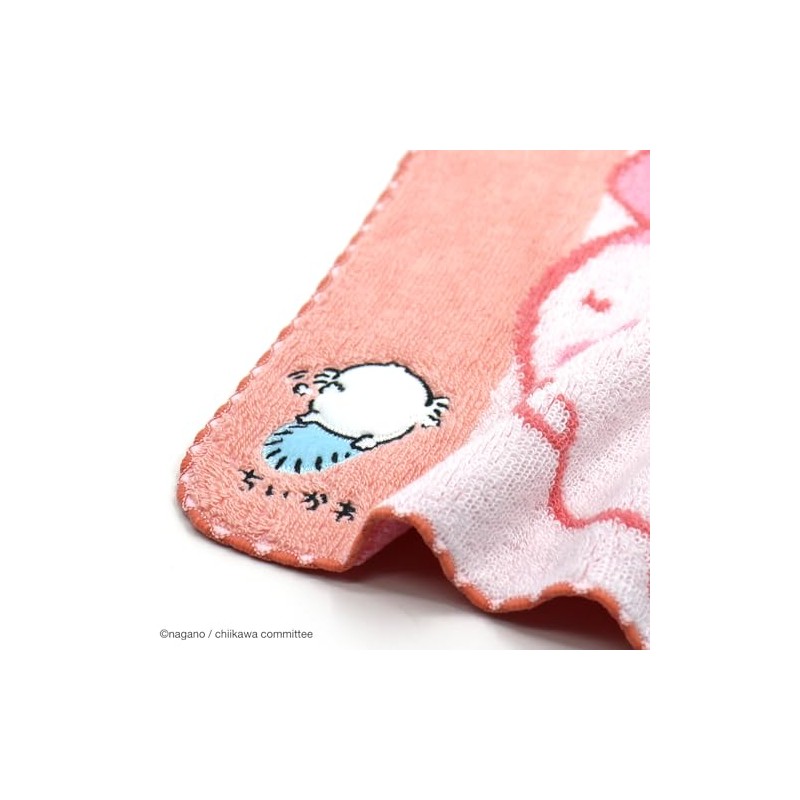 Chiikawa Carrying Towel Handkerchief, Pink, Old Book Shop, Crab 41-1380080,