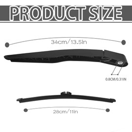 GolTHd Rear Windshield Wiper Arm Kit, Compatible with Ford Explorer 2011-2018 Escape 2013-2017 Lincoln MKX 2016-2018, Rear Wiper Cover Accessories Replaces# BB5Z-17526-C