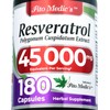 FITO MEDICS- Lab resveratrol 180 cápsulas 45000 mg suplemento de