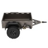 RC Car Hitch Trailer Aluminum Alloy Antislip Rubber Tire Rustproof