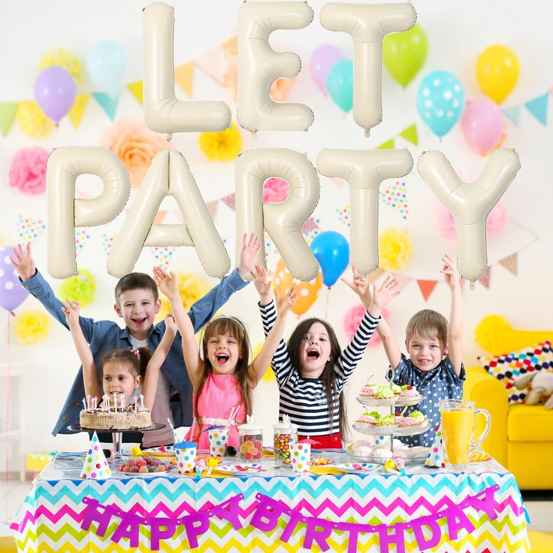 Cream Letter Balloons A