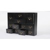 Fetcoi Apothecary Cabinet with 12 Drawers, Library Card Catalog Cabinet