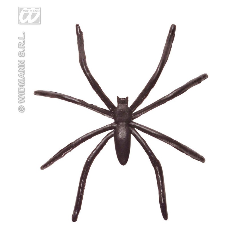 WIDMANN Idena 5382 50 Mini Spiders, Black Plastic, 15.8 x