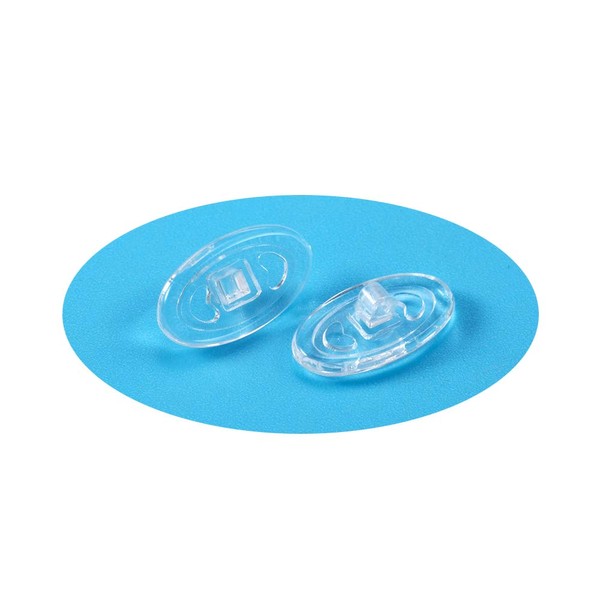 5 Pairs/Set Premium Quality Soft Silicone Universal Fit Eyeglass Nose Pads Symmetrical Oval Screw-in 13mm